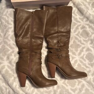 Brown Leather Women's Boots